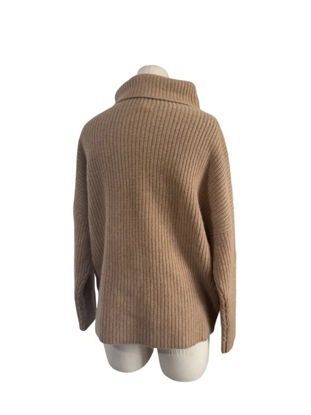 J. CREW Cashmere relaxed turtleneck sweater in stripe - Picture 7 of 8